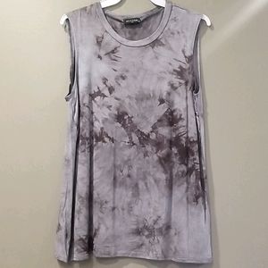 NWOT gray tie dye tank top